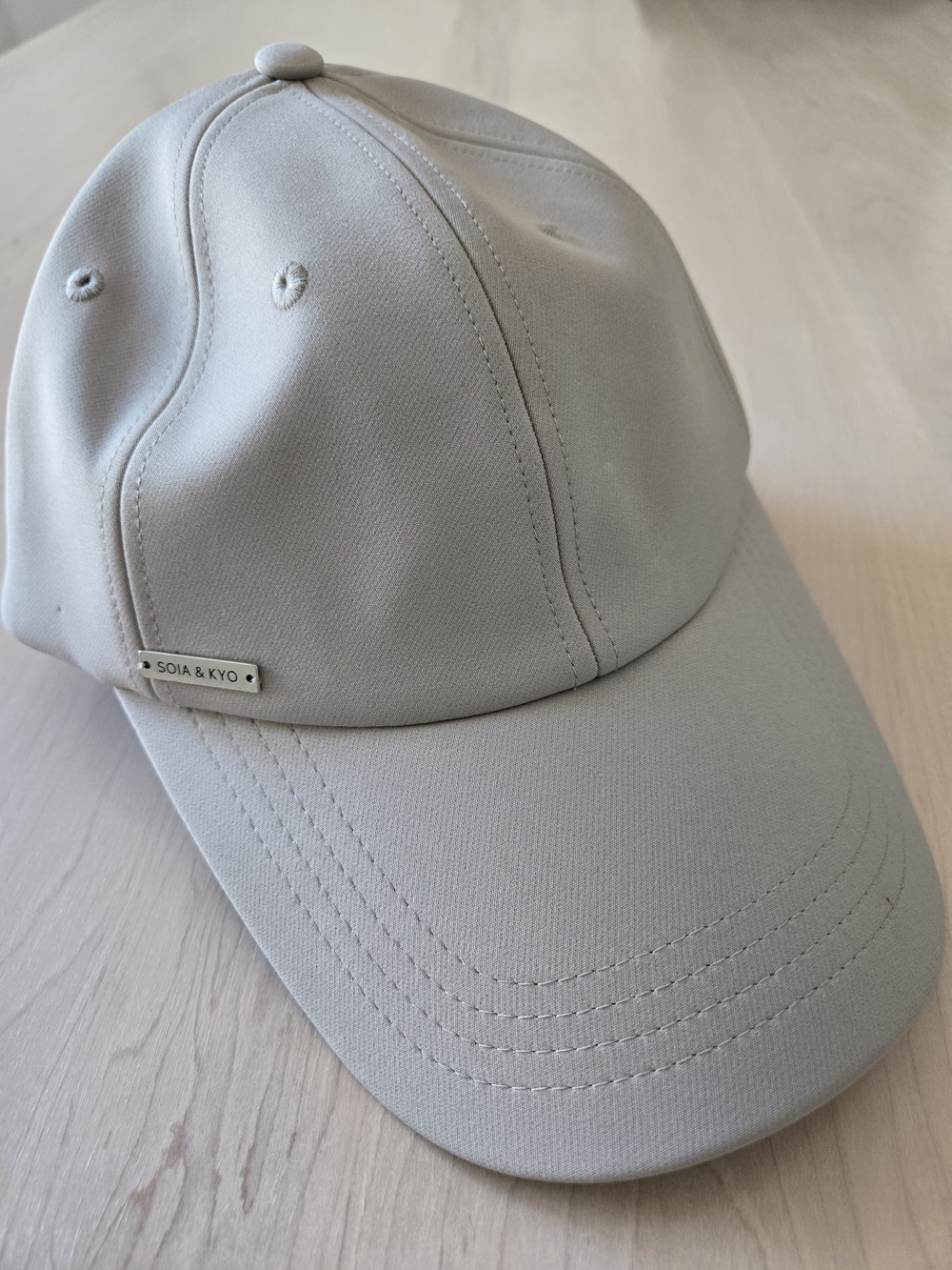 SOIA & KYO Light Gray Baseball Cap